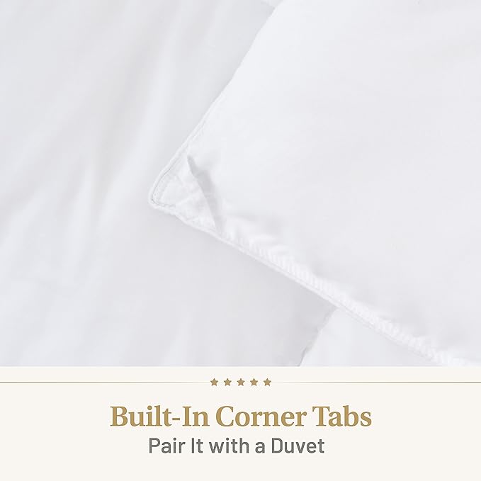 Down Alternative Comforter Queen Size - Fluffy Duvet Insert - Puffy Premium All Season Winter - Luxury Breathable Hotel Plush Comforter - Queen, White, 86x86 inches - Eco-Compressed Packing