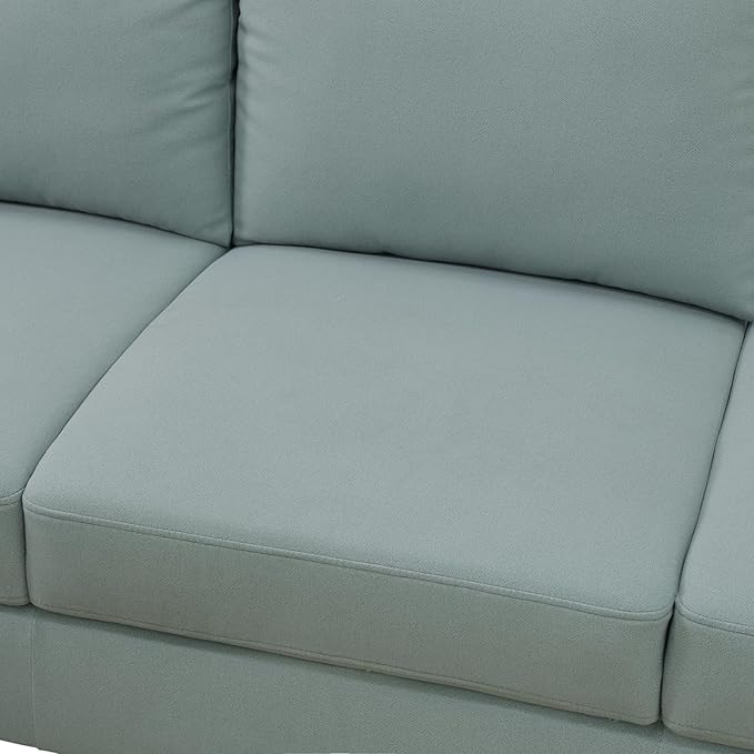 L Shaped Sectional Modern Sofa - Convertible Leather Sleeper Bed Couch Set with Reversible Chaise, Lounge Modular Cloud Couch for Living Room Apartment