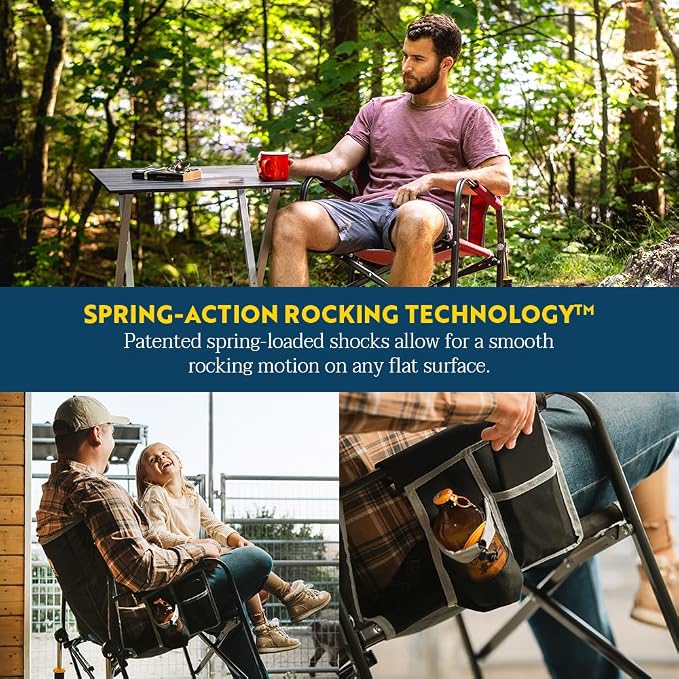 GCI Outdoor Freestyle Rocker XL Portable Folding Rocking Chair and Outdoor Camping Chair - Image 4