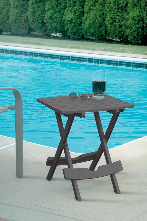 Adams Quik-Fold® Side Table - Charcoal - Image 5