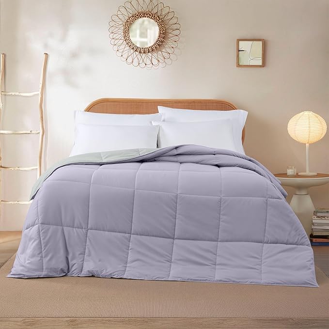 Modern Threads Down Alternative Reversible Comforter Purple/Silver Queen