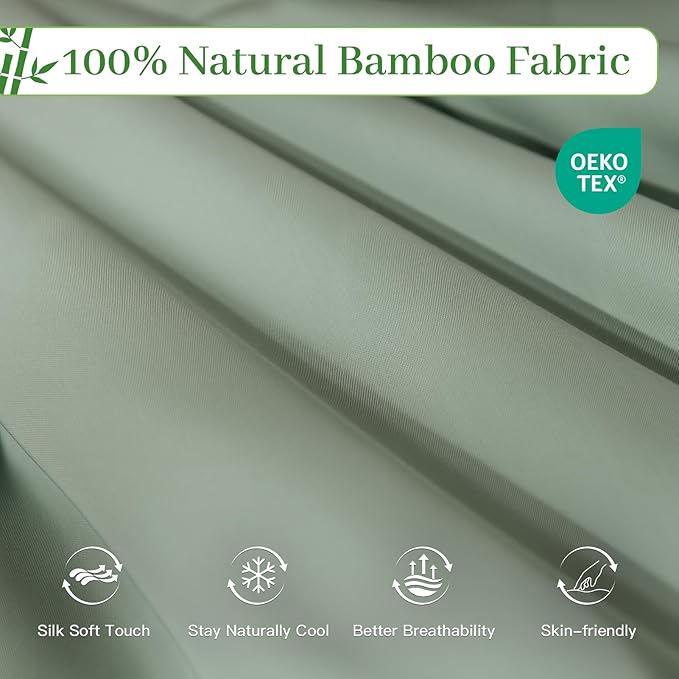 NEXHOME PRO 100% Viscose from Bamboo Comforter Queen Size - Ultra-Soft, Breathable, Lightweight All-Season & Summer Duvet Insert, Natural Temperature Regulating for Cooling Sleep