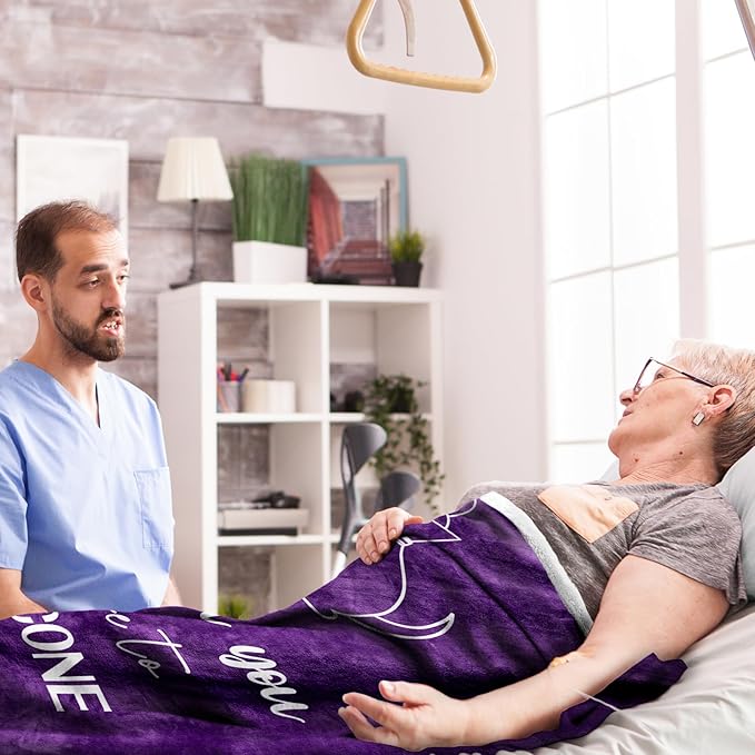Get Well Gifts for Women, Get Well Soon Gifts for Women After Surgery, Feel Better/Recovery After Surgery Gift for Woman/Teenage Girl Throw Blanket 60" x 50"