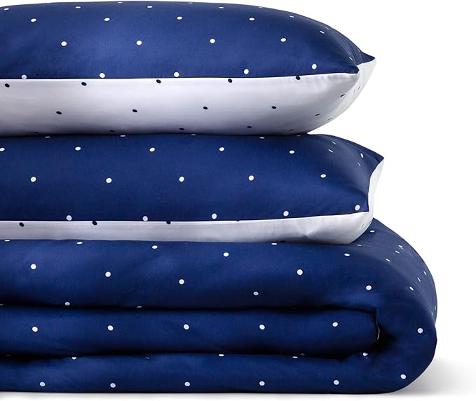 LINENSPA All Season Hypoallergenic Down Alternative Microfiber Comforter, California King, Navy