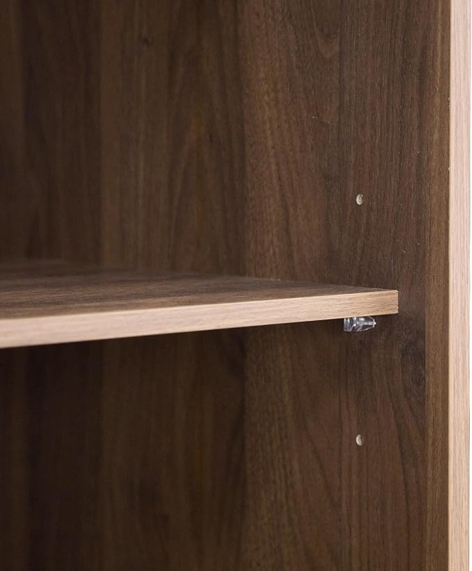 Armoire Wardrobe Closet with Sliding barn Door，Wardrobe Cabinet with 4 Storage Drawers and Hanging Rail,Freestanding Wooden Closet for Bedroom(Brown)