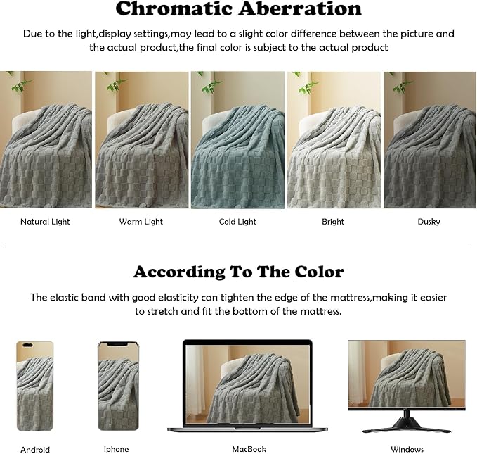 NEWCOSPLAY Super Soft Throw Blanket Grey Premium Silky Flannel Fleece 3D Checkered Lightweight Bed Blanket All Season Use (Grey Checkered, Throw(50"x70"))