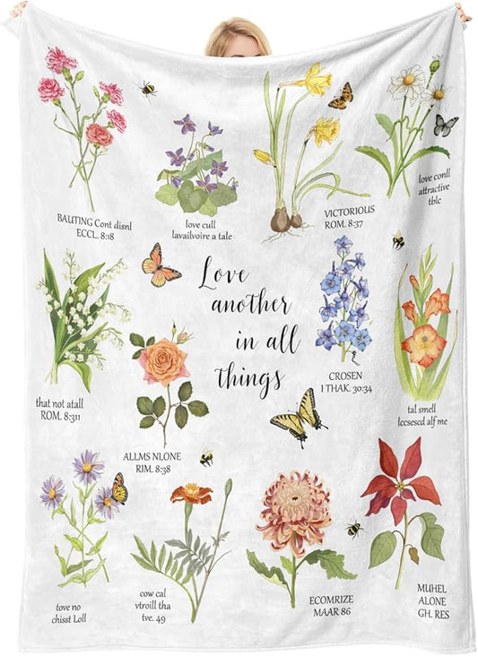 COMFAR Christian Gifts for Women Faith, Inspirational/Religious/Spiritual Gifts for Adults, Soft Throw Blankets for Women/Men, Personalized Blankets for Adults 50"x 60"