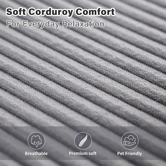 Folding Sofa Bed with Pillow, Convertible Sleeper Chair, Comfy Floor Futon Couch Mattress Lounge Lounge Sofa for Adults Portable Fold Out Chair Bed for Living Room Bedroom, Single, Gray
