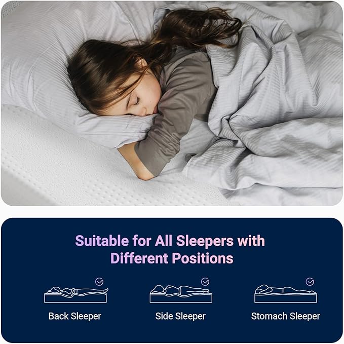 Avenco Twin Mattress, 6 Inch Twin Size Mattress for Kids, Gel Memory Foam Mattresses for Cooling Night Sleep & Pressure Relief, Colchones for Kids Fiberglass Free CertiPUR-US Certified