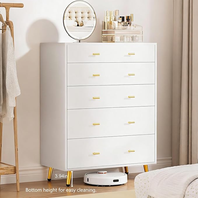 Closet Island with Drawers, Glass Top, Closet Island with LED Lights, Jewelry Dresser Display and Bedroom Island & Walk-in Closet Island for Bedroom, Cloakroom, White