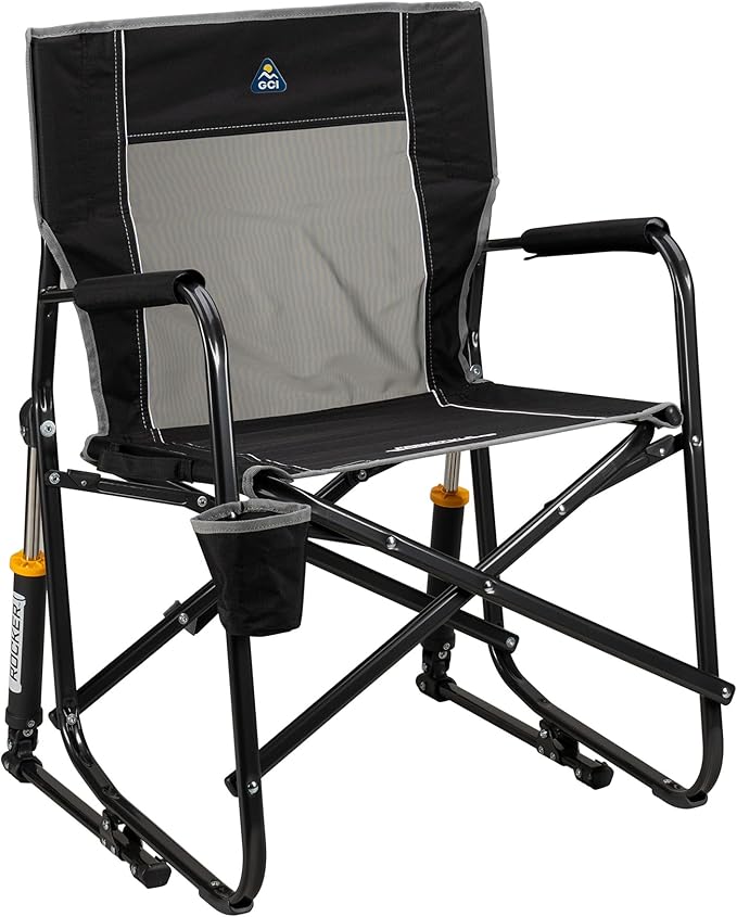 GCI Outdoor Freestyle Rocker Outdoor Rocking Chair with Beverage Holder by GCIOUTDOOR