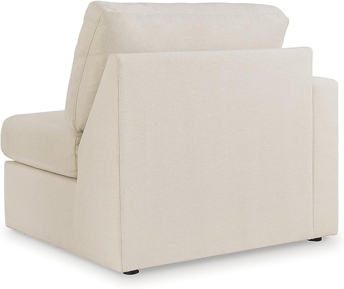 Signature Design by Ashley Modmax Stain Resistant Modern Modular Straight 5-Piece Sectional with Reversible Cushions, Removable Covers, USB Ports and 2 Accent Pillows, White