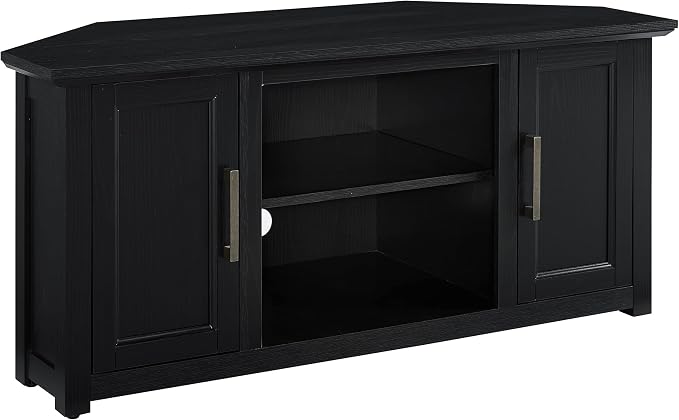 Crosley Furniture Camden TV Stand for 50+ inch TVs, Entertainment Center with Adjustable Storage Shelves, Black by CrosleyFurniture