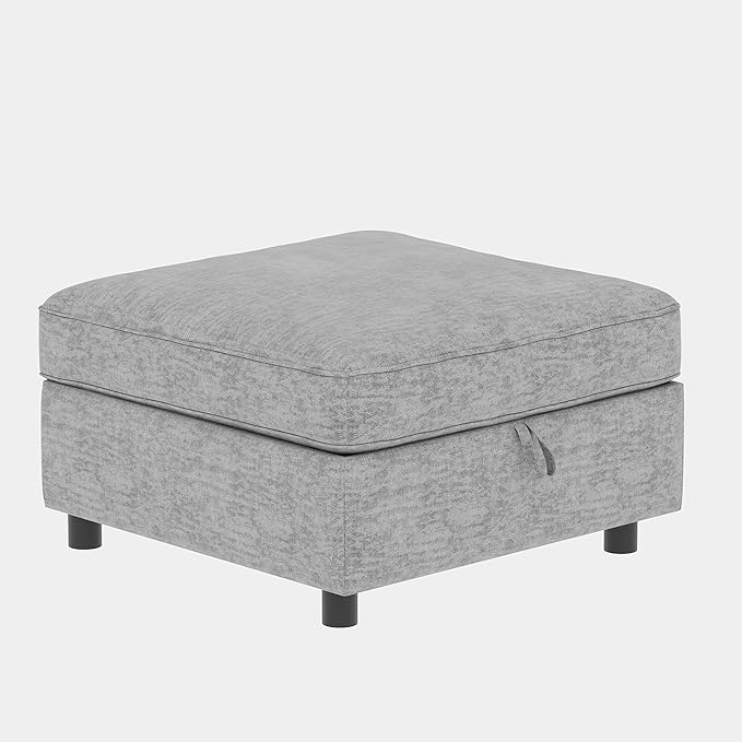Oversized 8 Seater Modular Storage Sectional Sofa Customizable Seating Group Sofa&Couch Convertible Sleeper Sofabed W/Movable Ottoman & Seat, U-Shaped Chenille Upholstered Sofa Couch for Living Room