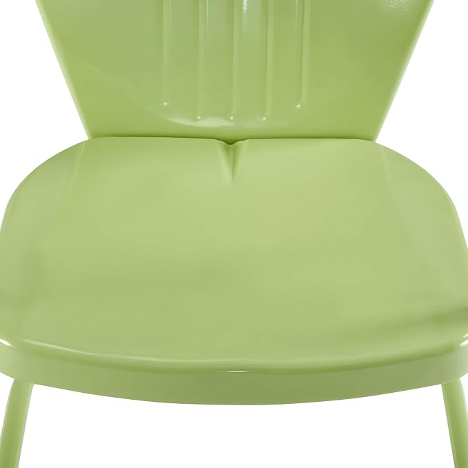 Crosley Furniture Griffith Outdoor Chair, Retro Metal Patio Chairs for Dining, Porch, Deck, Balcony, Key Lime - Image 12