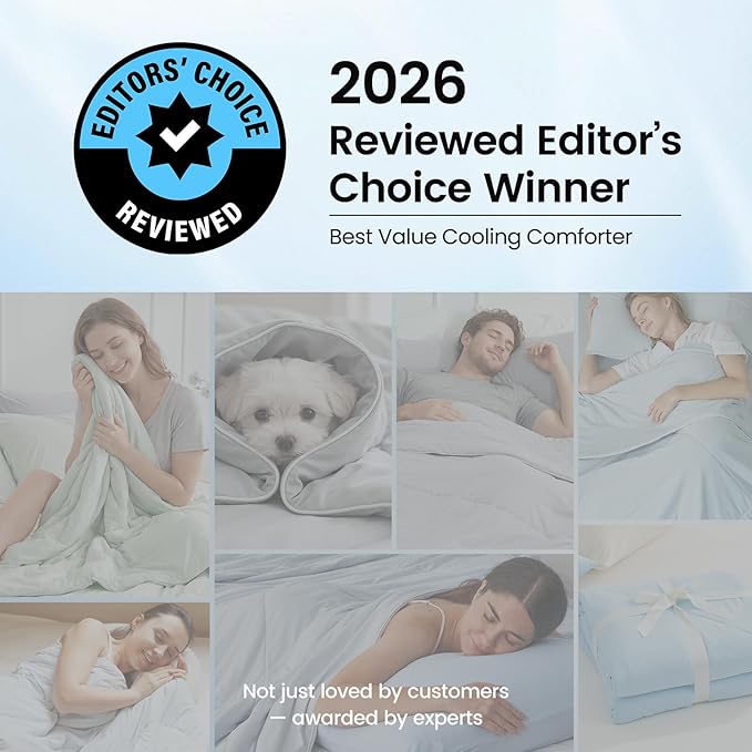 Cozy Bliss Cooling Comforter Twin Size, Cooling Blankets for Hot Sleepers and Night Sweats, Gray Summer Comforter for Twin Size Bed, Breathable Soft Lightweight Silk Smooth