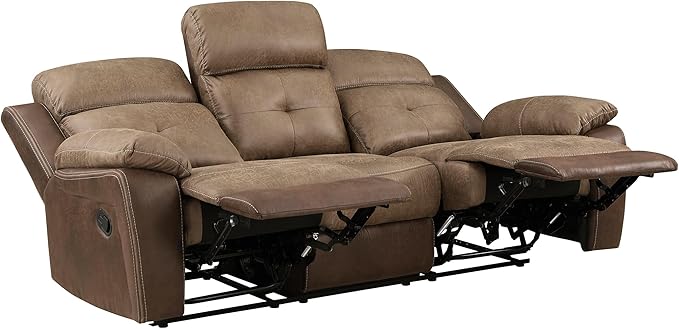 Lexicon Marianna 2-Piece Reclining Living Room Sofa Set, Brown