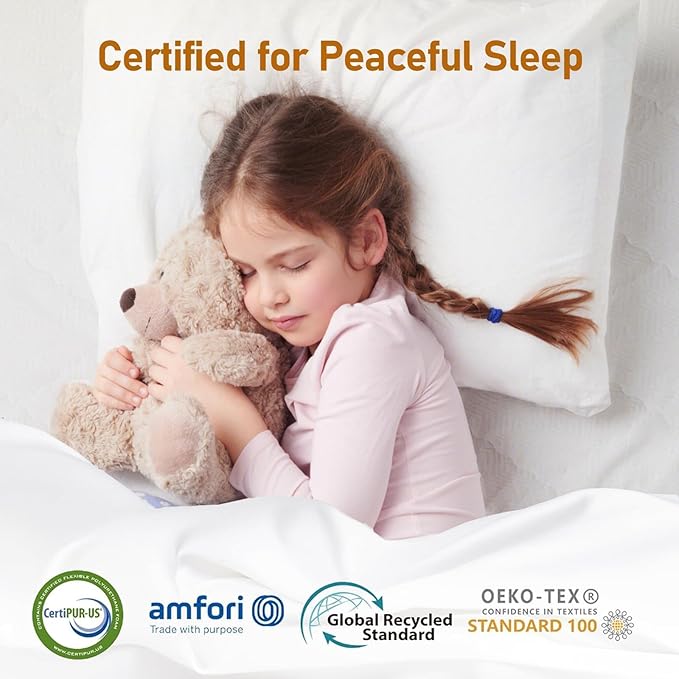 Firm Mattress Topper King 4-Inch: Thick Cooling Mattress Pad for Couple, High Density Foam Extra Support for Pain Relief, Breathable Washable Anti-Slip Cover, CertiPUR-US Oeko-Tex Certified 80x76