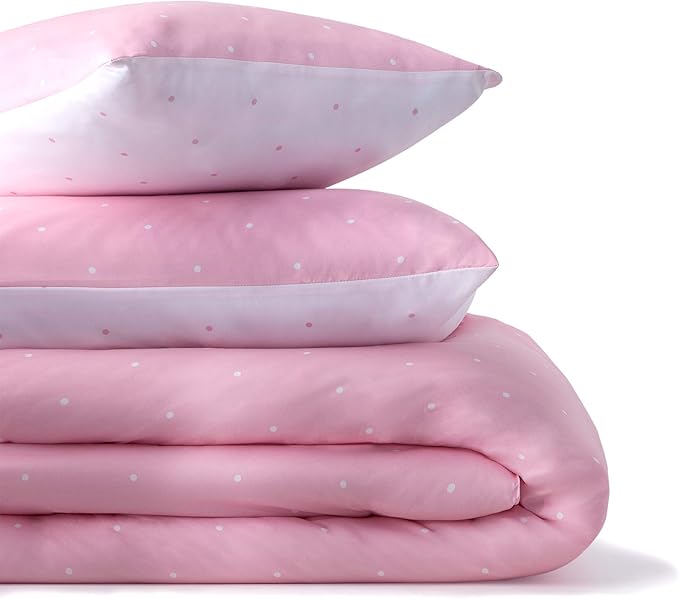 LINENSPA All Season Hypoallergenic Down Alternative Microfiber Comforter, Queen, Pink