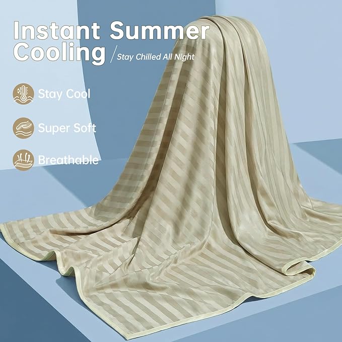 Guohaoi Cooling Blankets for Hot Sleepers,Arc-Chill Q-Max >0.5 Cool Fiber,100% Oeko-Tex Certified,Twin Full Size Lightweight Summer Cool Blanket for Travel/Outdoor Ultra Cold Breathable,60''x90''