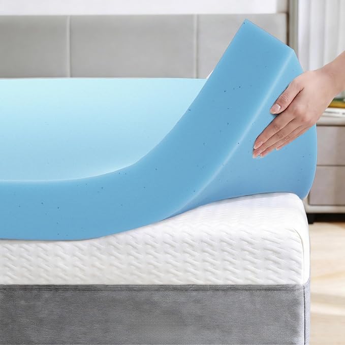 OhGeni Mattress Topper Pad 3" (Cover + Topper) White Queen
