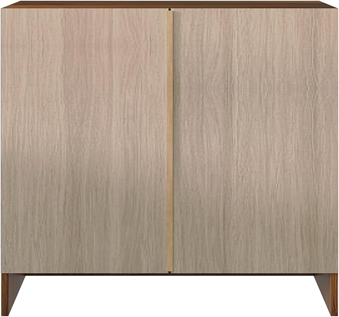 HOME DESIGN Altoona 3-Piece Bedroom Set with Dresser and Two Nightstands, Brown