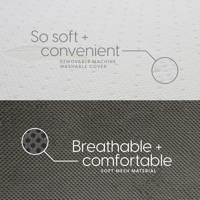 Milliard Trifold Mattress, Twin XL Size, 6 inch, Portable Foldable Mattress with Memory Foam & Washable Cover, Tri-Folding Floor Bed, Camping, Fold Up Guest Bed, RV Travel, Sleepovers, 78" x 38"