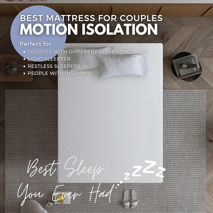 L’Baiet 12 Inch Gel Memory Foam Mattress, Full Size - Bed in a Box - Medium Firm - Breathable Cooling-Gel Comfort Technology - Pressure Relief Comfy Support Soft Fabric Cover - CertiPUR-US Certified