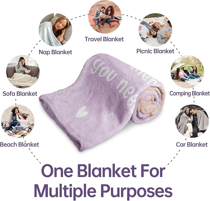 Afterprints Get Well Soon Gifts for Women Men, Hug/Healing Blanket, Thinking of You/Cancer Care/Sympathy/After Surgery Gifts for Friends, Sister, Coworkers, Soft Throw Blankets 50'' x 60''