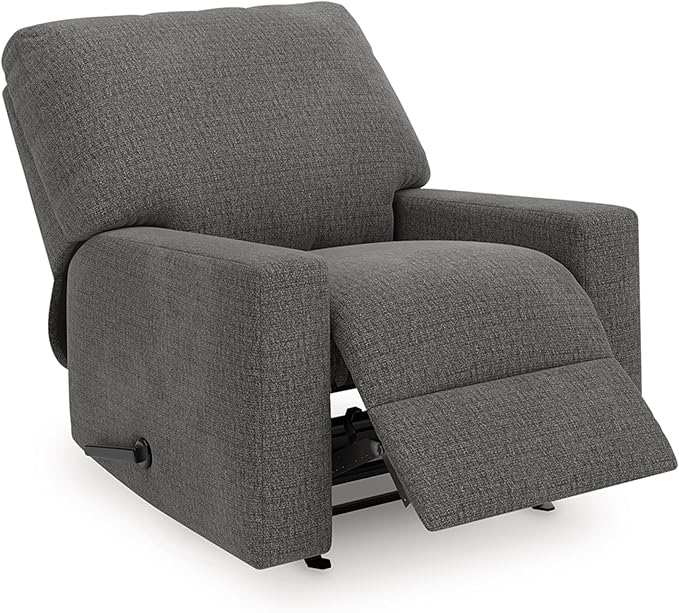 Signature Design by Ashley Seyler Lane Urban Rocking One Pull Recliner with Adjustable Backrest, Gray