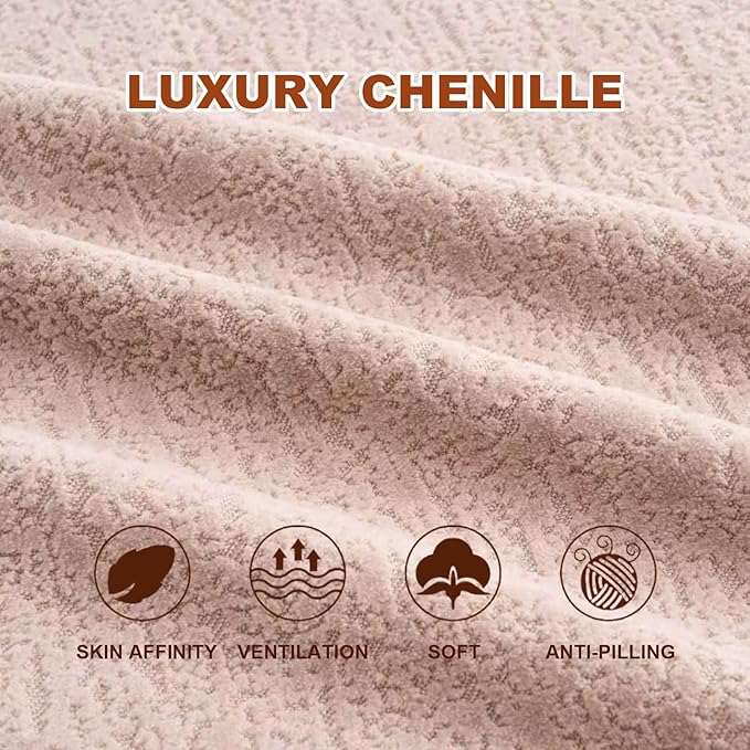 KEIKI S-Curved Loveseat Chenille Couches with 2 Pillows, Upholstered Luxury Plush Cloud Sectional Sofa for Living Room Apartment, Full Sponge Compression