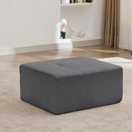 KIGOTY Modular Sectional Sofa, Comfy Cloud Sectional Couch, Soft Ottoman, Modern Boneless Couch for Living Room, No Assembly Required,Grey