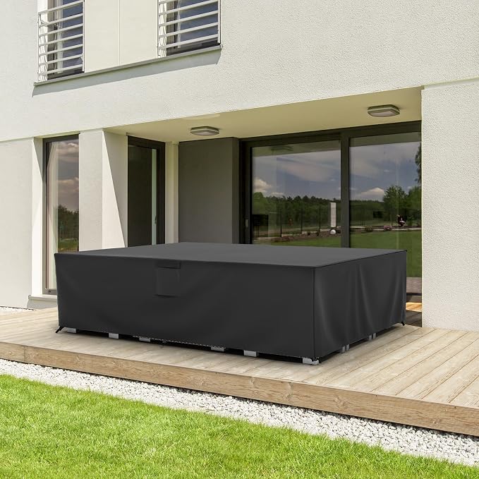 MR.COVER Patio Furniture Cover, Outdoor Sectional Sofa Set Cover Water Resistant General Purpose Rectangular 600D Heavy Duty Patio Table protection Size 108L x 82W x 28H inch - Image 7