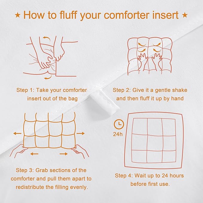 NTBAY Queen Comforter - Down Alternative Comforter Duvet Insert, All Season Bedding Quilted Comforter with Corner Tabs, Machine Washable, Soft Comforter Only, White