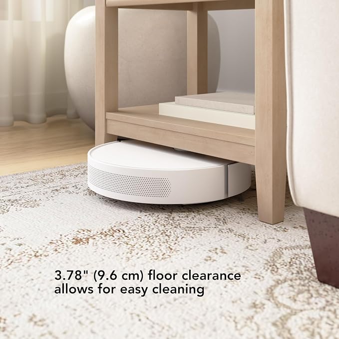 Bush Home Fluted Nightstand with Drawer, Bedroom Furniture, Camille Collection, Natural Birch Beige - Image 7