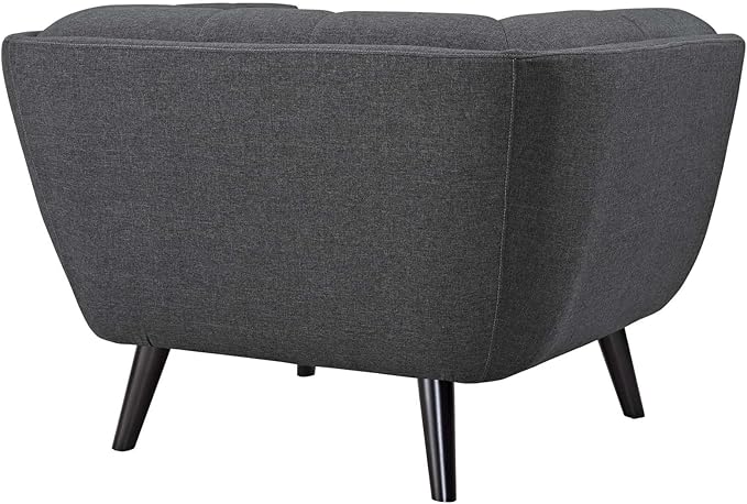Modway Bestow Upholstered Fabric Armchair, Gray