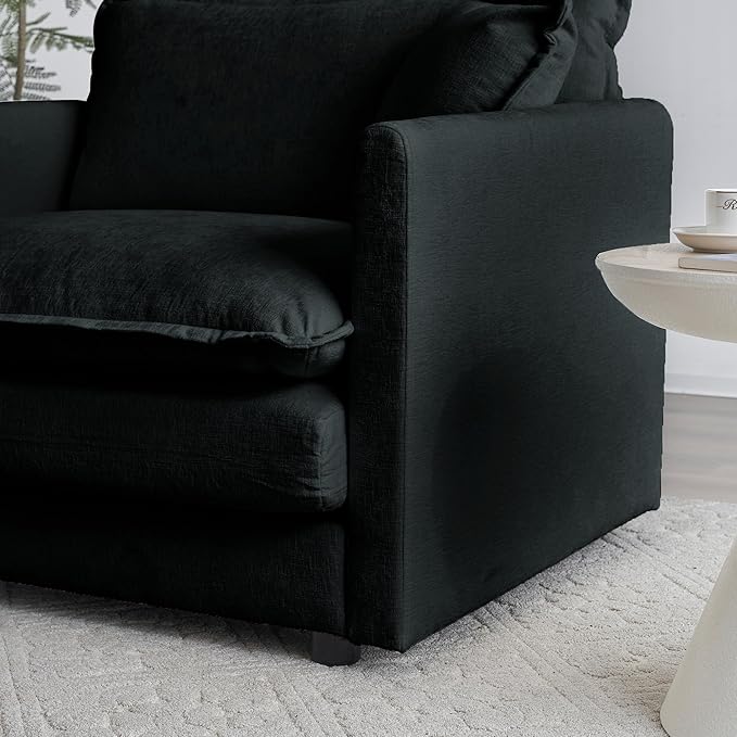 ERYE Oversized Modular Sectional Sofa Modern Deep Seat Cushions Sleeper Sofa&Couch W/ 6 Pillows, DIY Free Combination 4 Seaters Upholstered Living Room Couch for Home Apartment Office
