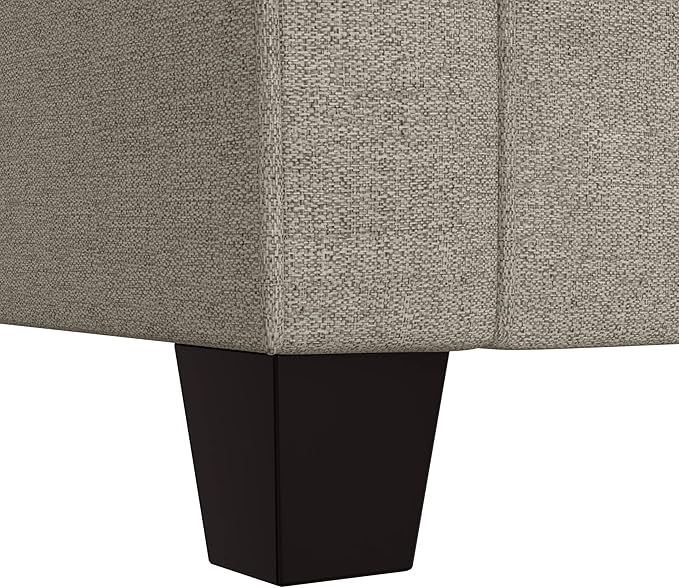 Hillsdale Lorena Modern Upholstered Sofa Fabric Couch, Greige