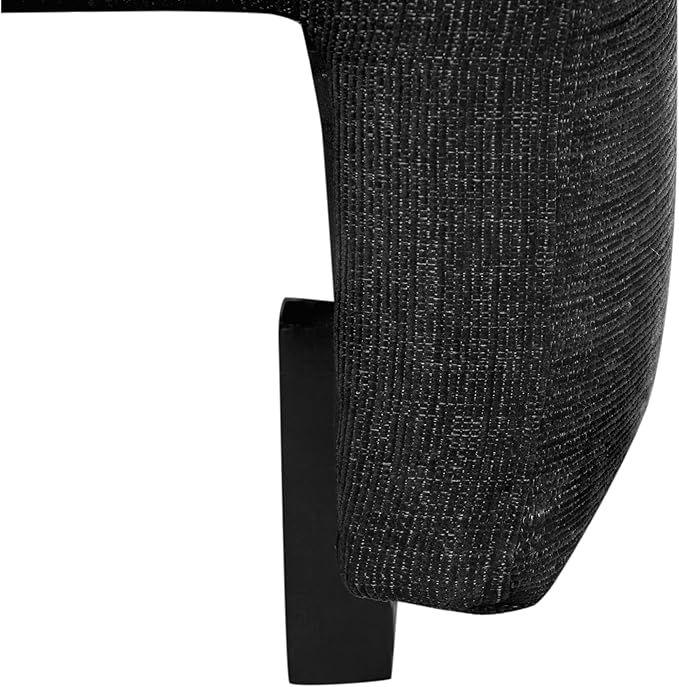 Serta Glendale 90.2" Queen Size Wall-Hugging Convertible Sofa, Dreamcoil Comfort, Chenille Fabric, Black