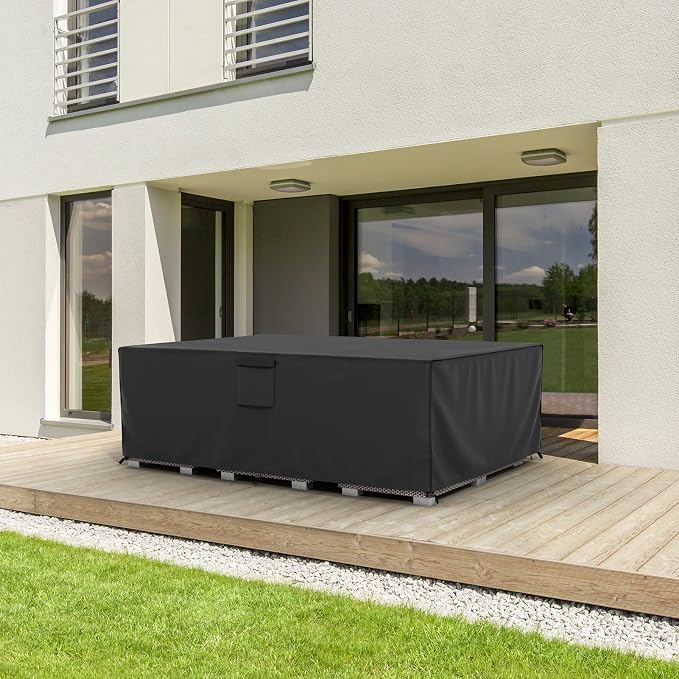 MR.COVER Patio Furniture Cover Waterproof, Outside Table and Chair Set Cover, Garden Windproof Heavy Duty Furniture Protection for Outdoor Sectional Sofa Chair Set Size 88L x 62W x 28H inch - Image 7