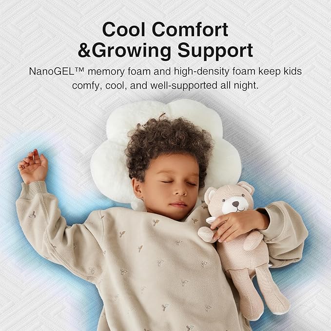 Novilla Full Mattress, 8 Inch Full Size Mattress, Gel Memory Foam Mattresses for Pressure Relief & Reliable Support & Cooling Night Sleep, CertiPUR-US Certified in a Box, White & Grey