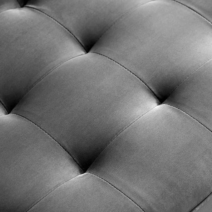 Modway EEI-3764-GRY Valour Performance Velvet Sofa, Gray