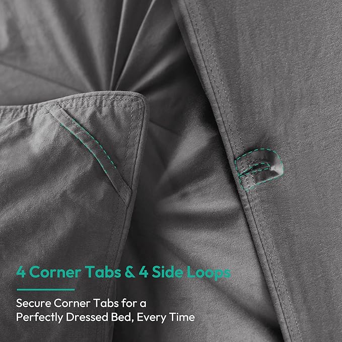 Three Geese Pinch Pleat Feather Down Fiber Comforter - All-Season Down Duvet Insert Fluffy Baffle Box Design with 8 Corner Loops for Warmth and Softness.