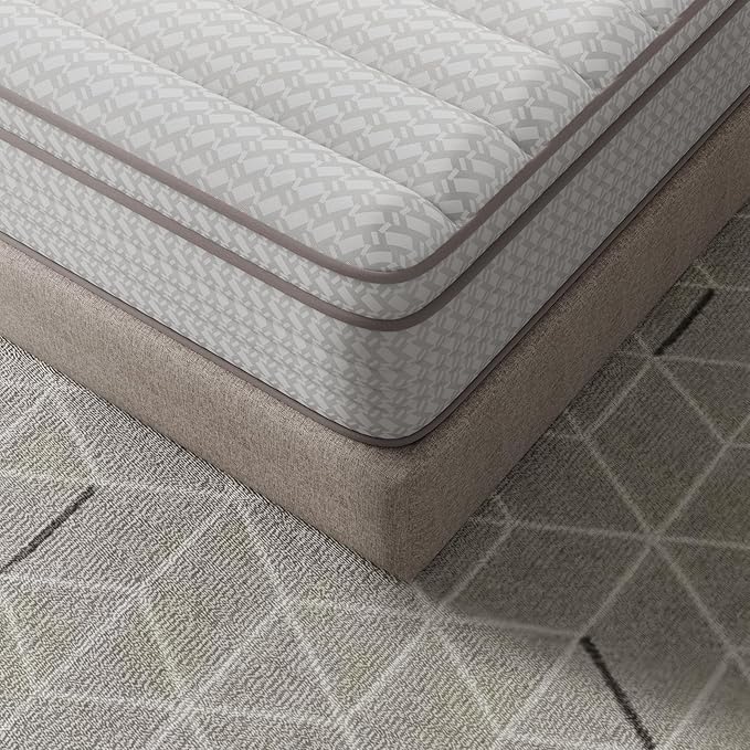 Novilla 12 Inch King Size Mattress, Hypoallergenic & Back Pain Relief, Hybrid King Mattresses in a Box with Smarts Coils, Fiberglass Free CertiPUR-US Certified Colchones No Box Spring Needed