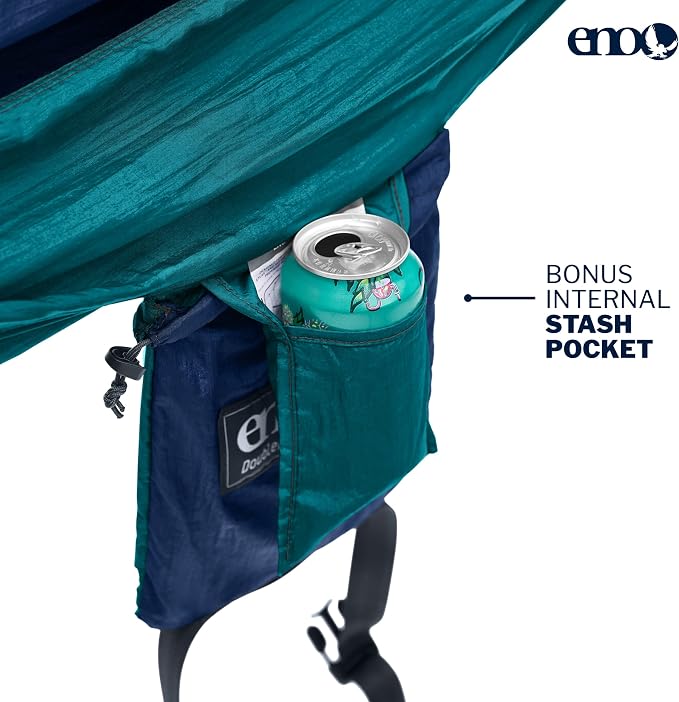 ENO, Eagles Nest Outfitters DoubleNest Lightweight Camping Hammock, 1 to 2 Person, Special Edition Colors, ATC - Image 3