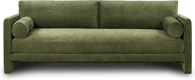 Poly & BARK Fano 99" Sofa with Wide Seating Profile, Clean Tailored Upholstery, and Modern Linear Design for Open Living Rooms