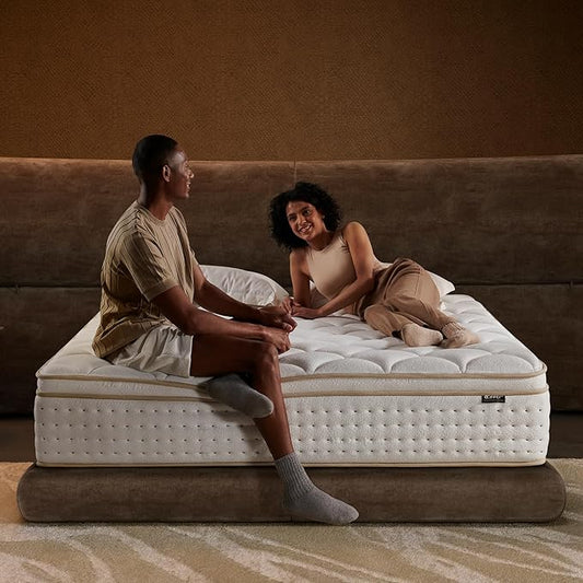 OFFTR z 14 Inch King Size Mattress Medium Firm Hybrid with Memory Foam for Pressure Relief & Spinal Alignment - Supportive Comfort Without Sinkage, Superior Zoned Support, Motion Isolation