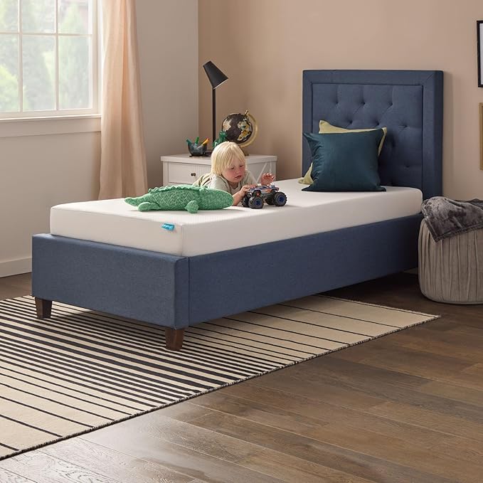 Linenspa 6 Inch Gel Infused Memory Foam Mattress – Twin XL Size – Medium Firm - Low Profile Bed - Mattress in a Box - Youth or Kids Bedroom - Pressure Relieving and Breathable – CertiPUR-US Certified
