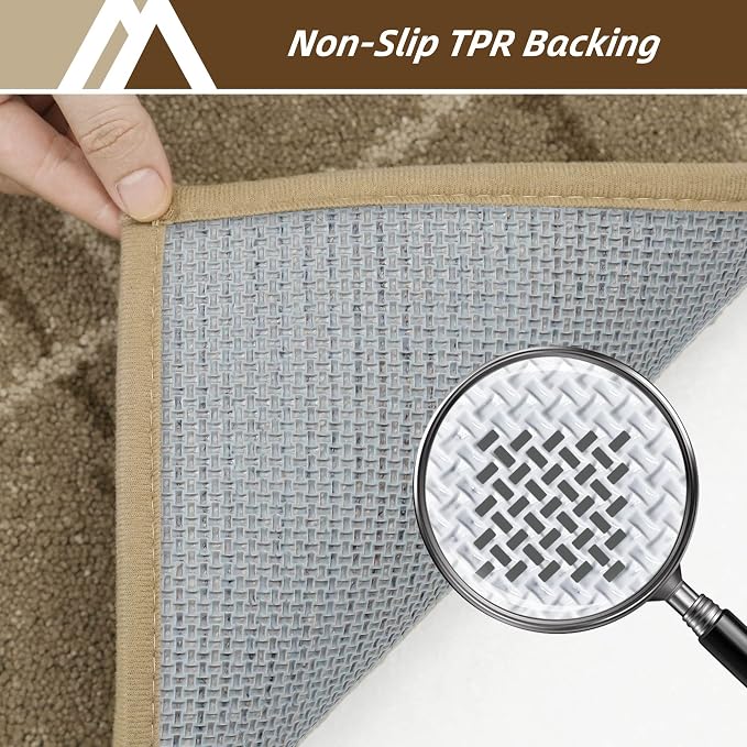 COSY HOMEER Front Door Mat Low Profile Non-Slip Doormat for Entryway, Absorbent Dirt Trapper Washable Entrance Mat, Sturdy Polyester Doormats (36"x24", Beige) - Image 4
