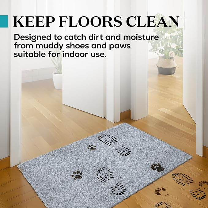 Premium Microfiber Indoor Door Mat – 36"x60" Washable Entry Mat, Non-Slip, Waterproof Backing, Super Absorbent, Low Profile Entryway Doormat for Indoor Entrance - Image 3